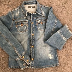 Distressed Denim Shirt